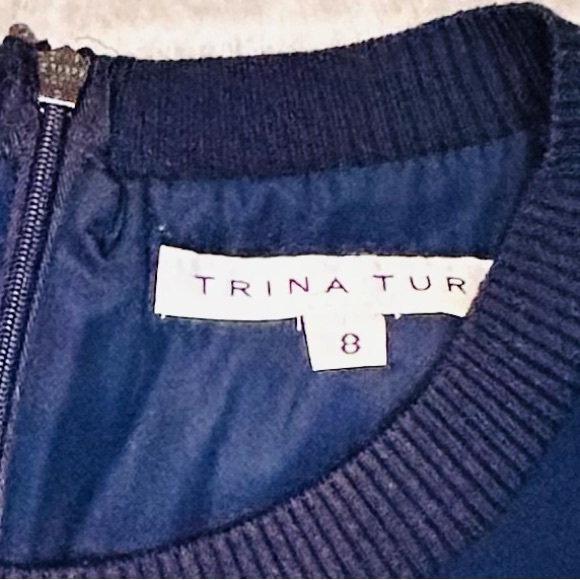 Trina Turk blue one piece jumpsuit sleeveless size 8 - Picture 6 of 8